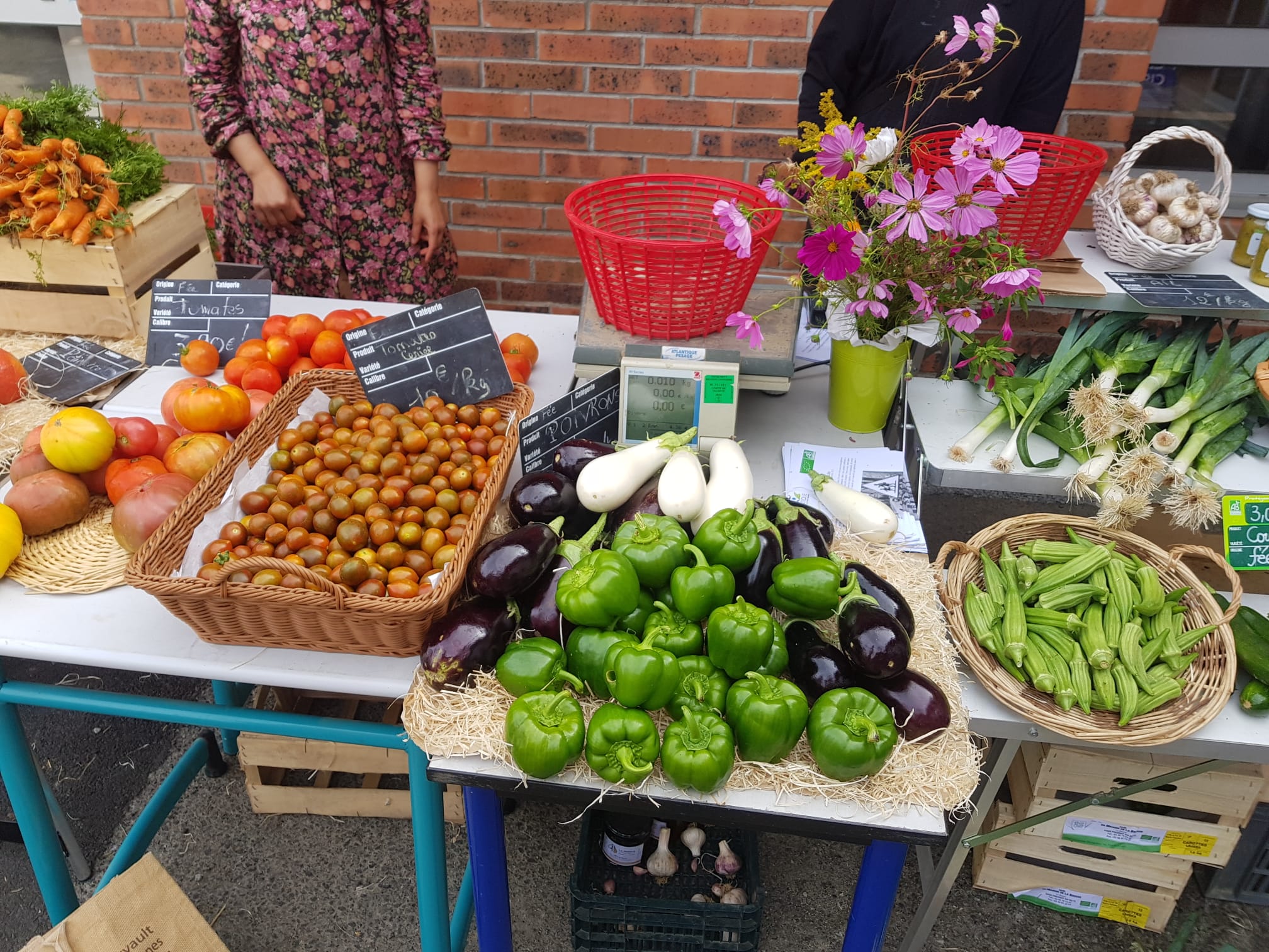 Le marché de l’atelier maraîchage